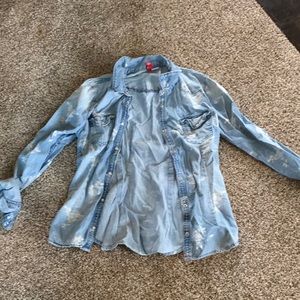 Denim button up